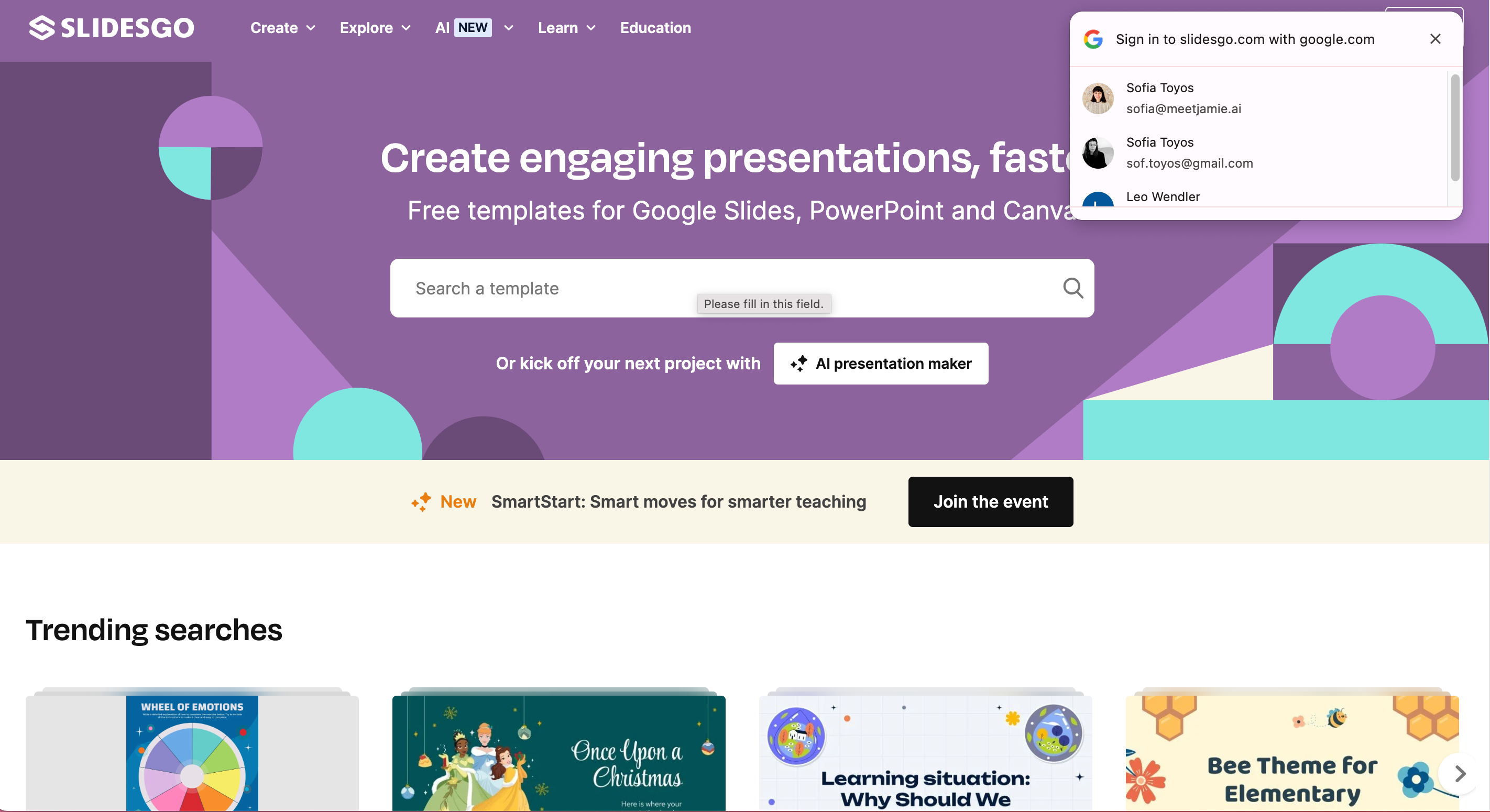 slidesgo, slidesgo is one of the best ai tools for teachers