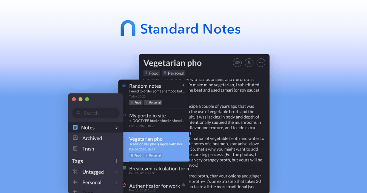 standard notes
