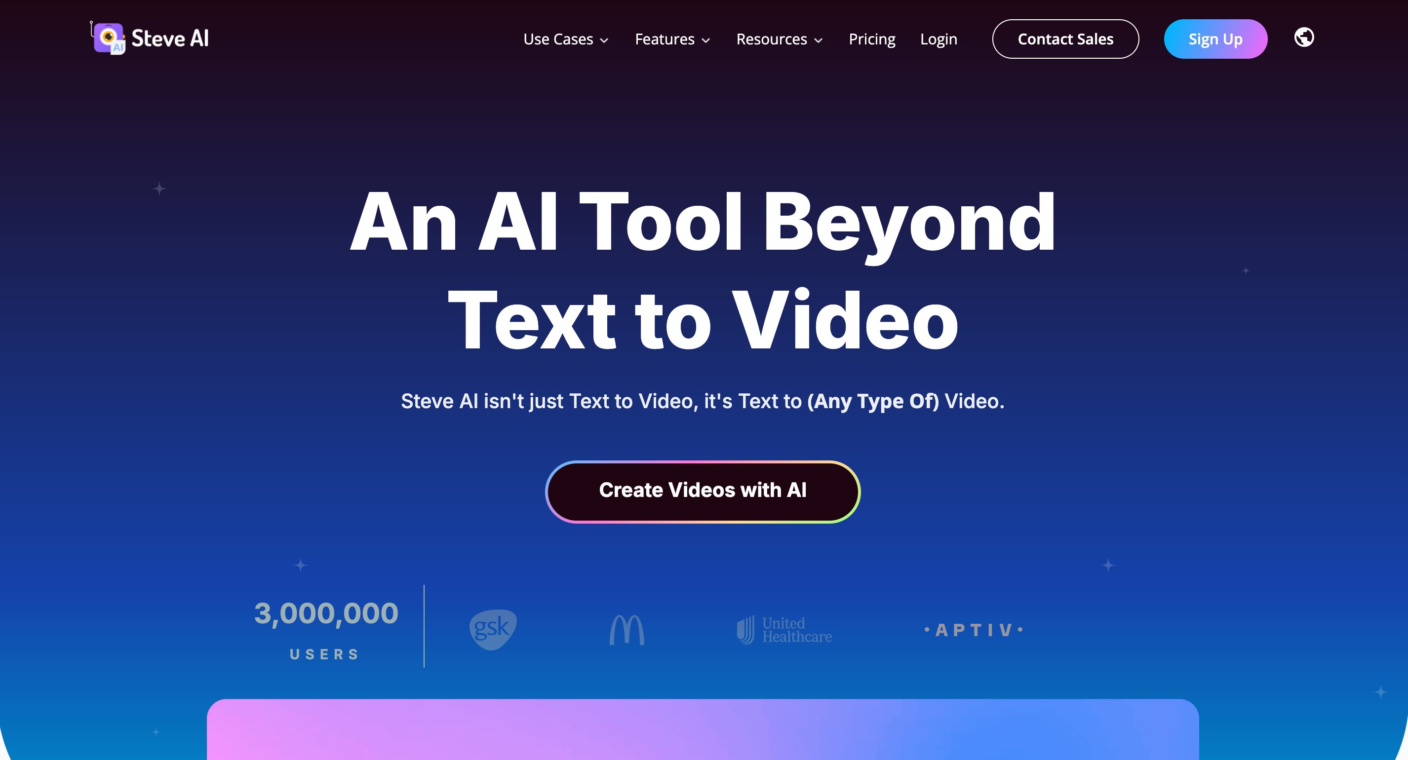 steve ai landing page, one of the best ai tools for teachers
