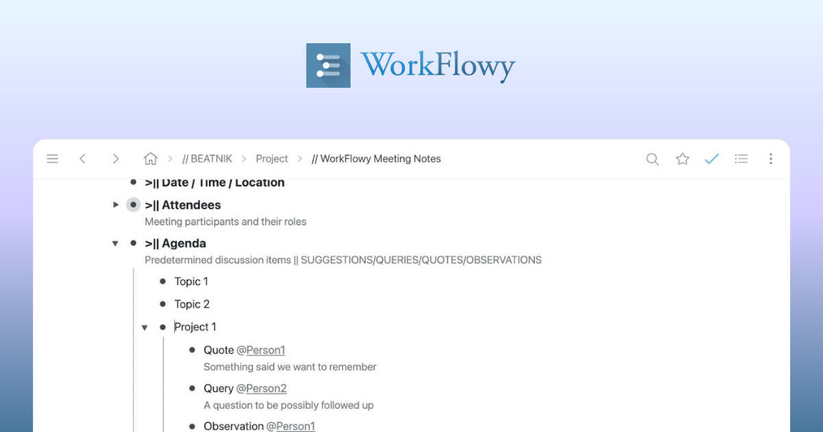 workflowy