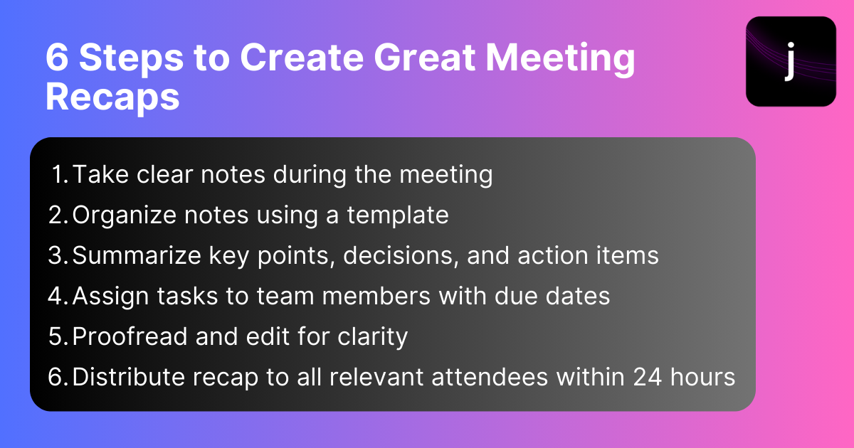 writing meeting recaps