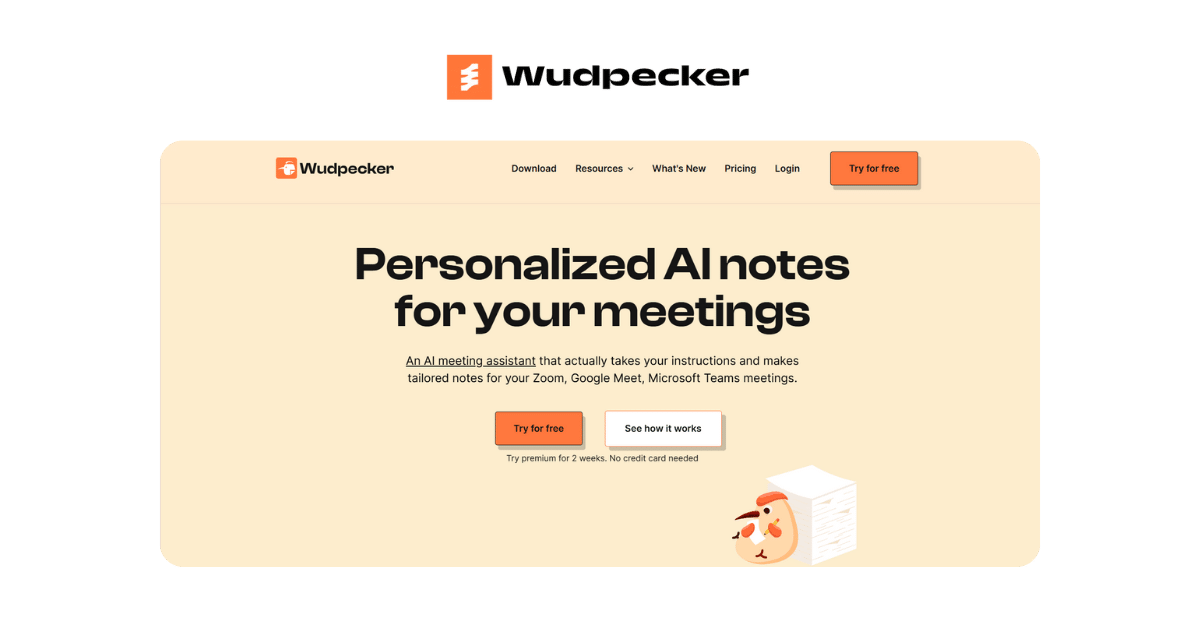 wudpecker AI Meeting Note Takers